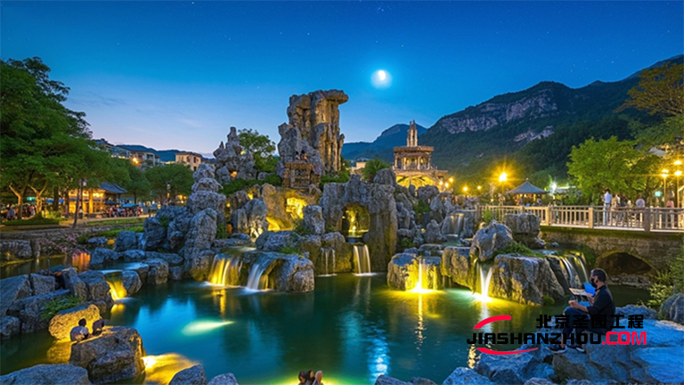 湖北超越自然的塑石假山雕細(xì)琢 塑石假山施工廠家是如何開(kāi)發(fā)