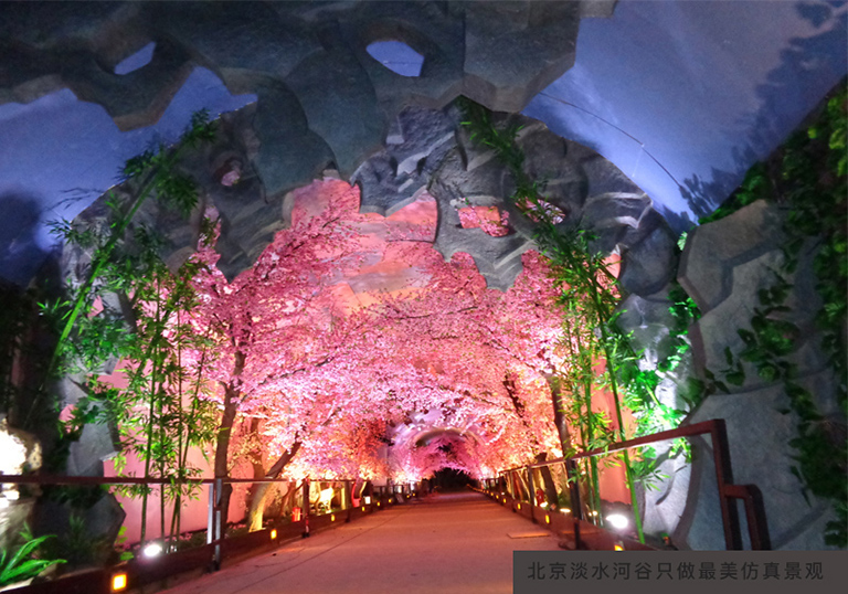 遼寧櫻花樹仿真樹農(nóng)場制作案例 櫻花雨仿真樹超浪漫！