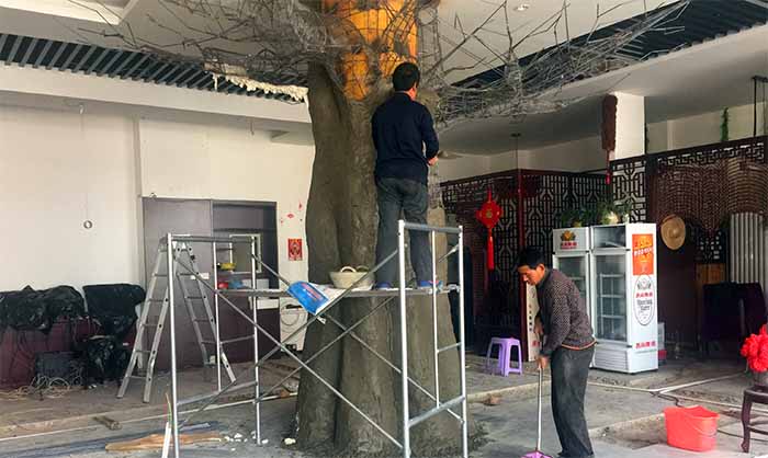 仿真樹制作過程.jpg 仿真樹