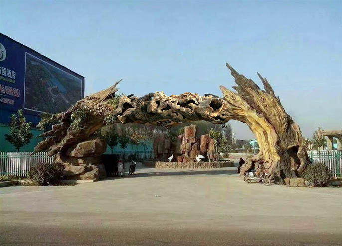 古樹(shù)仿真樹(shù)大門(mén)廠家