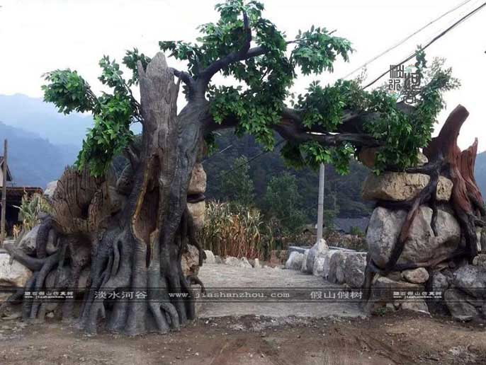 仿真樹(shù)大門