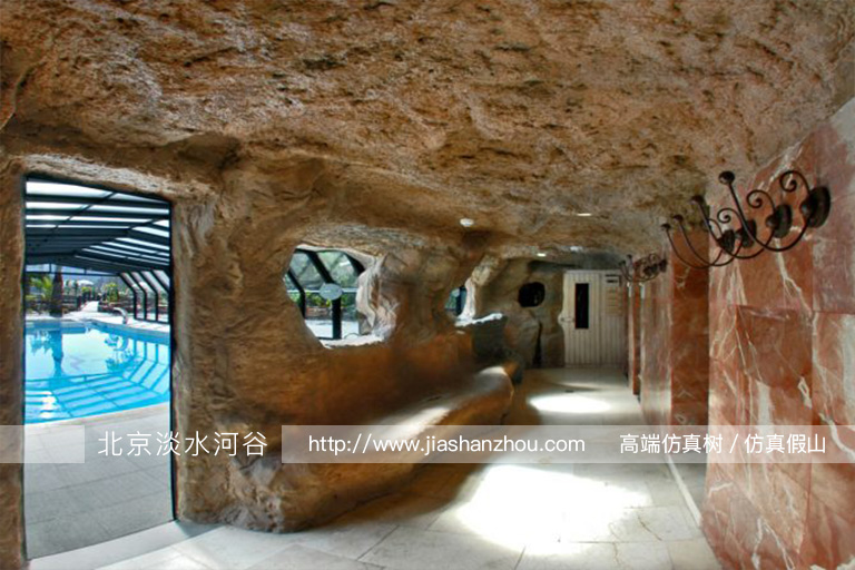 人工假山瀑布制作.jpg 人工假山瀑布制作