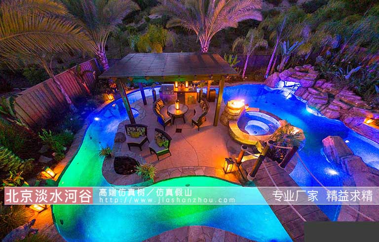 人工假山瀑布景觀.jpg 人工假山瀑布景觀