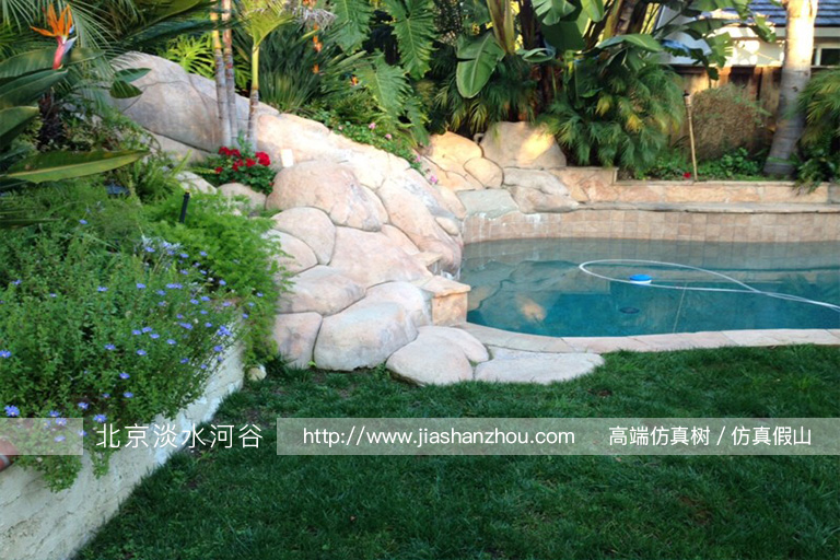 庭院假山流水景觀.jpg 庭院假山流水景觀