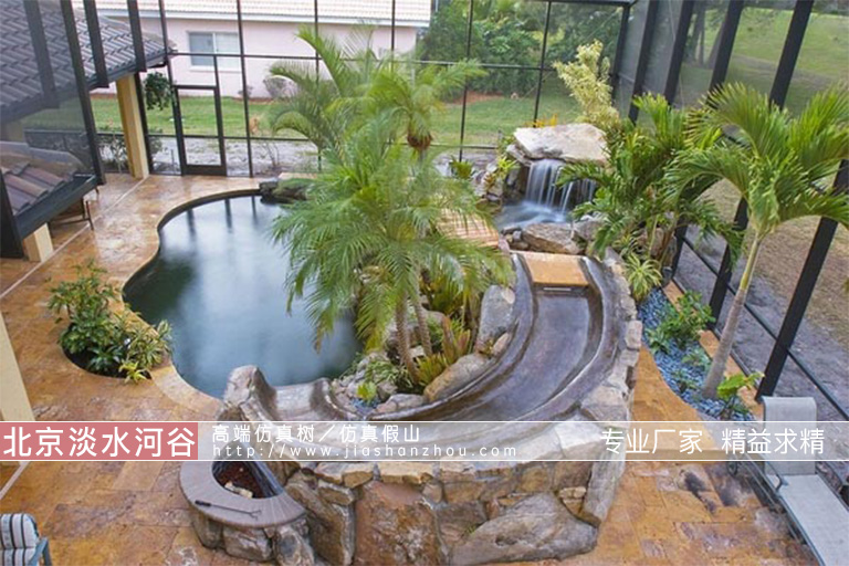 庭院假山流水景觀.jpg 庭院假山流水景觀