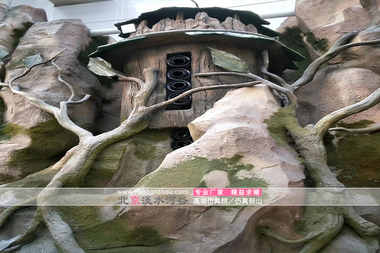 室內(nèi)假山假樹(shù)景觀圖片