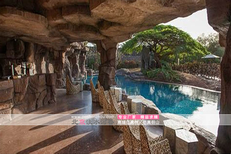 假山水池庭院制作照片.jpg 假山水池庭院制作照片