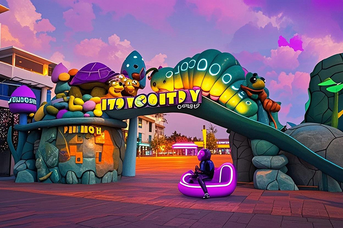 生態(tài)園大門