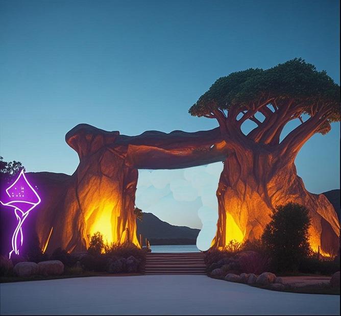 生態(tài)園大門