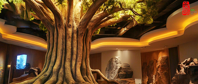 仿真樹(shù)包柱子