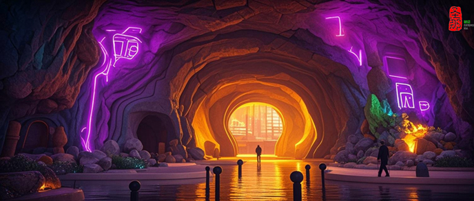 仿真假山大門(mén)