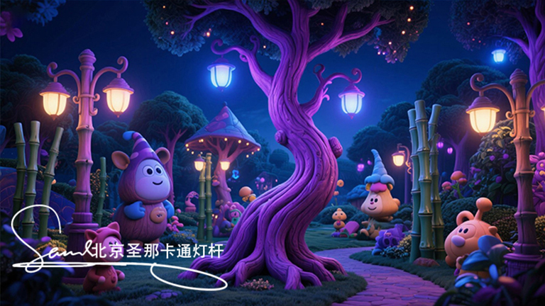 卡通燈桿