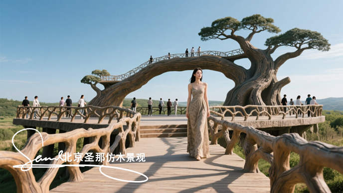 水泥仿木觀景臺(tái)