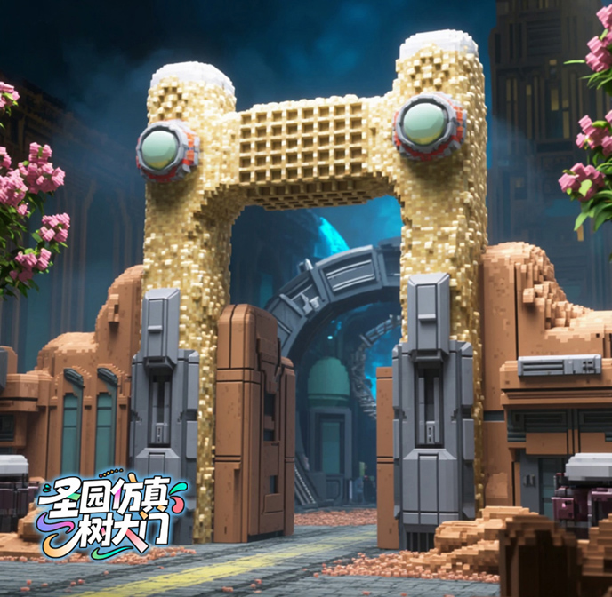 仿真樹(shù)大門(mén)