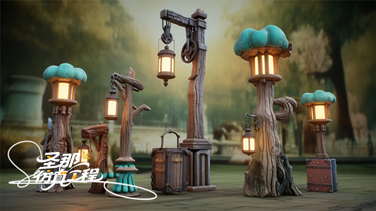 水泥仿木燈桿.jpg 水泥仿木燈桿